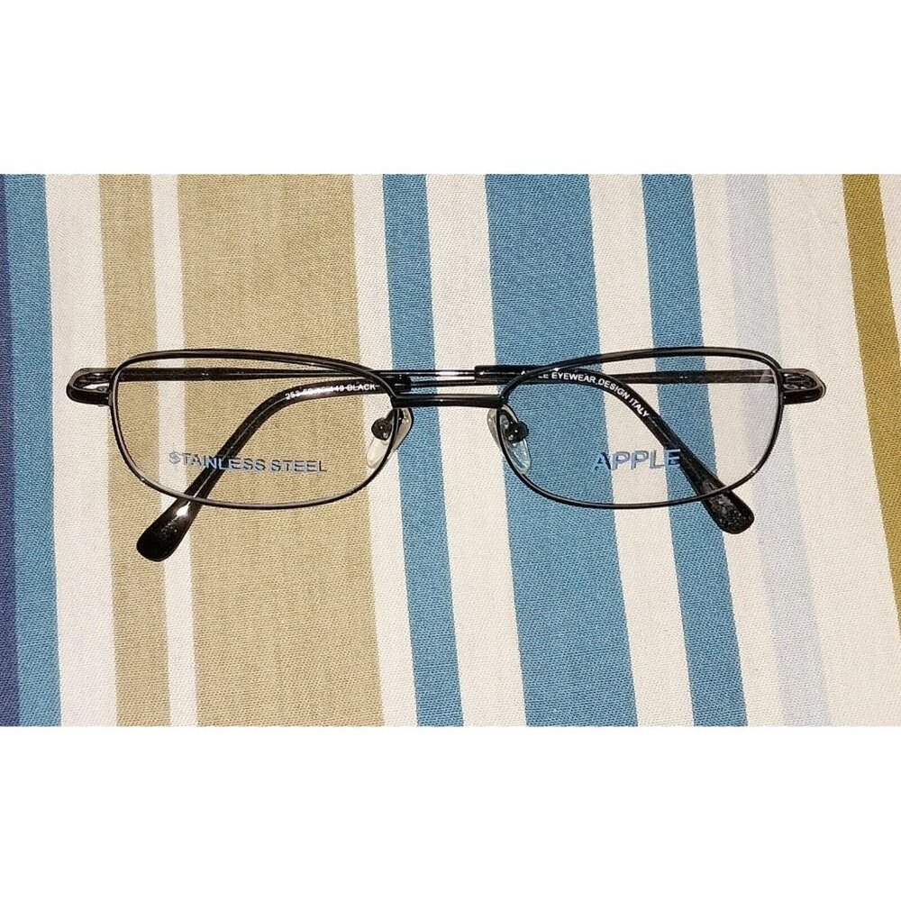 APPLE Italy Eyeglasses Frame 253 52-19-140 Black Full Rim